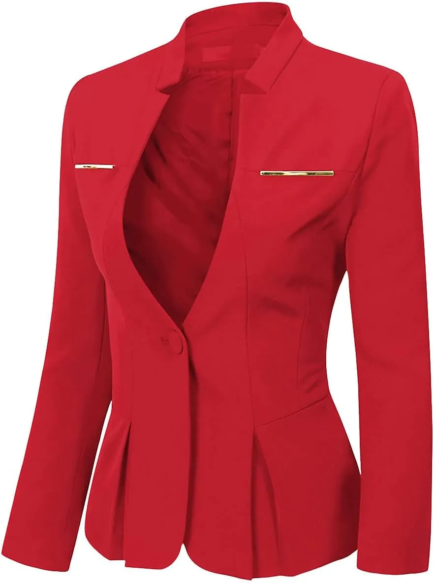 YUNCLOS Women's 2 Piece Business Skirt Suit Set Office Lady Slim Fit Blazer and Skirt